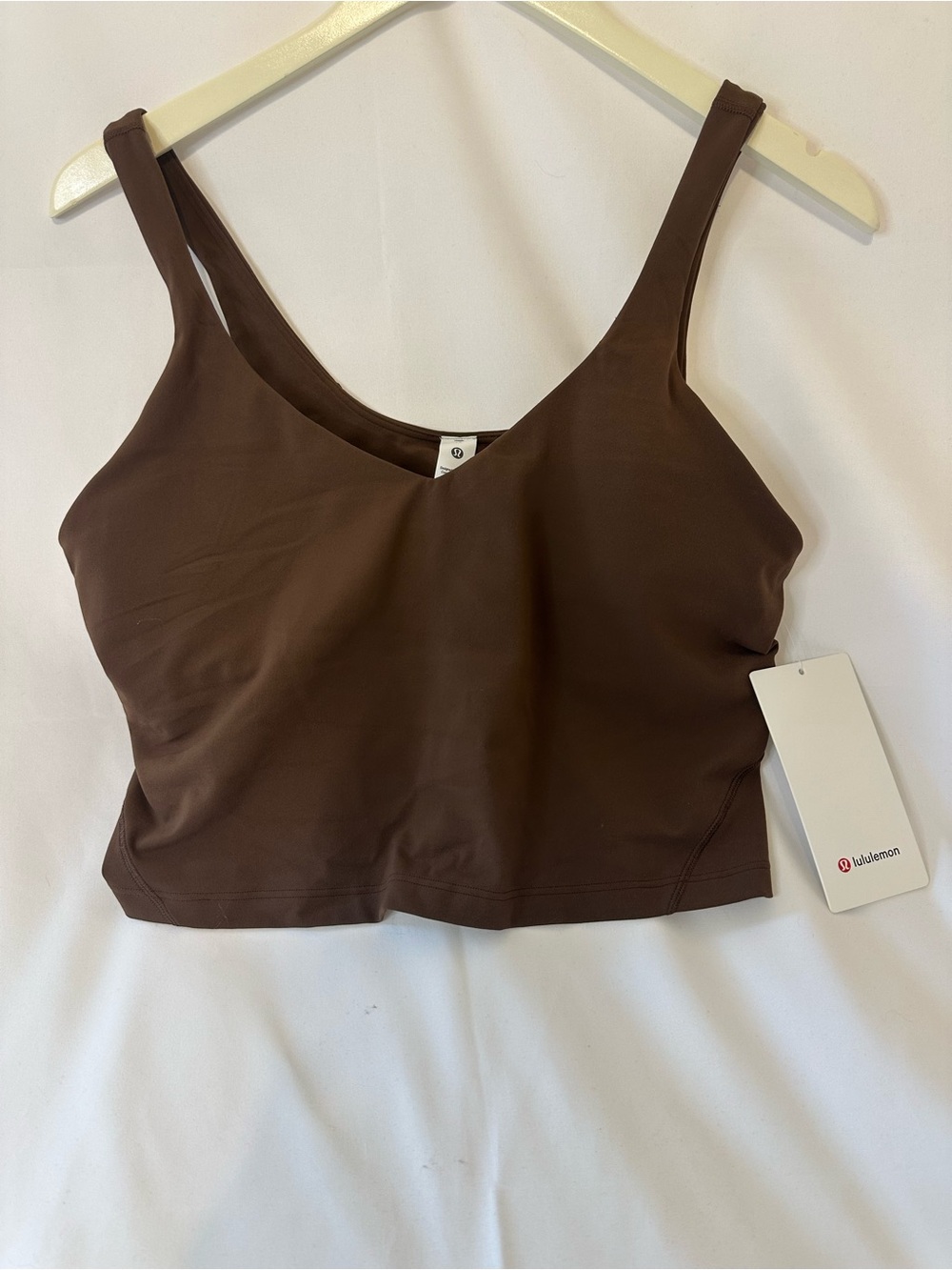 lululemon athletica Brown Cropped Support Sports Bra